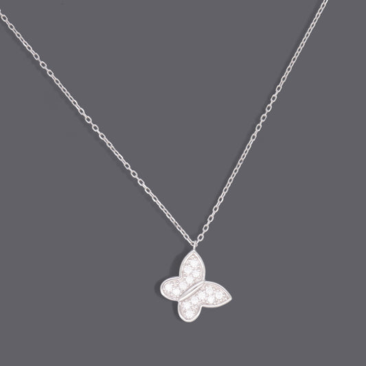 Small Butterfly Necklaces Cz