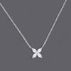 Four Stones Clover Necklaces