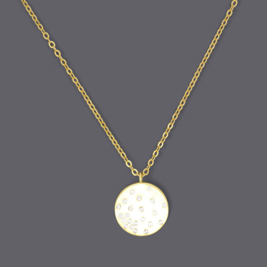 Galaxy Disc Necklaces