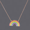 Rainbow Enamel Necklaces