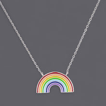 Rainbow Enamel Necklaces