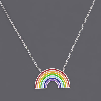 Rainbow Enamel Necklaces