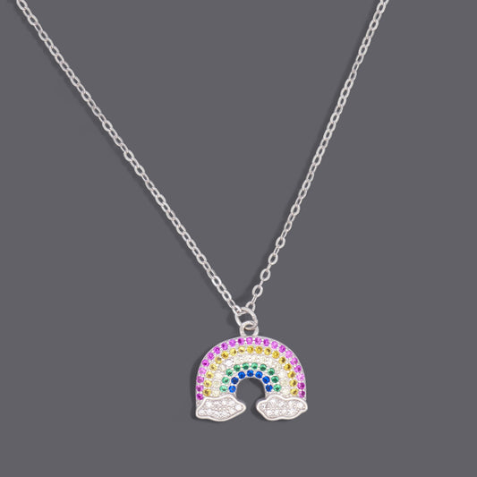 Rainbow Necklaces Cz