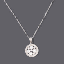 Clear Cz Disc Necklaces