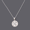 Clear Cz Disc Necklaces