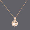 Clear Cz Disc Necklaces