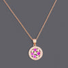 Red Stone Disc Necklaces