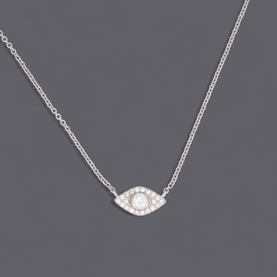 White Eye Necklaces
