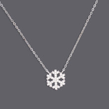 Snow Flake CZ Necklace