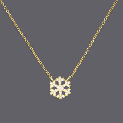 Snow Flake CZ Necklace