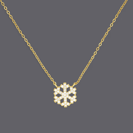 Snow Flake CZ Necklace