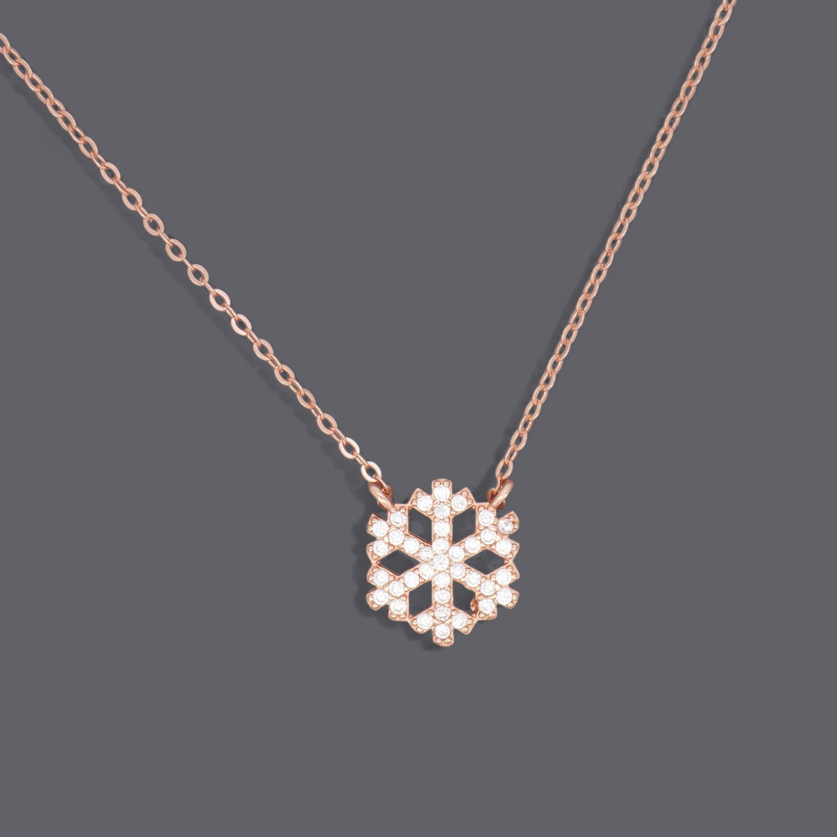 Snow Flake CZ Necklace