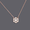 Snow Flake CZ Necklace