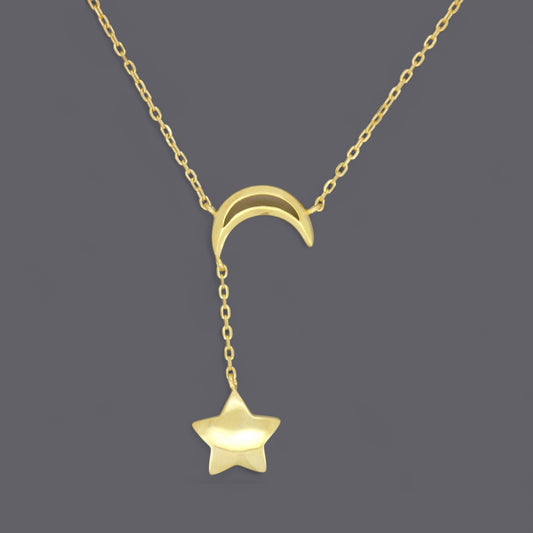 Moon Star Dangle Necklaces
