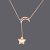 Moon Star Dangle Necklaces