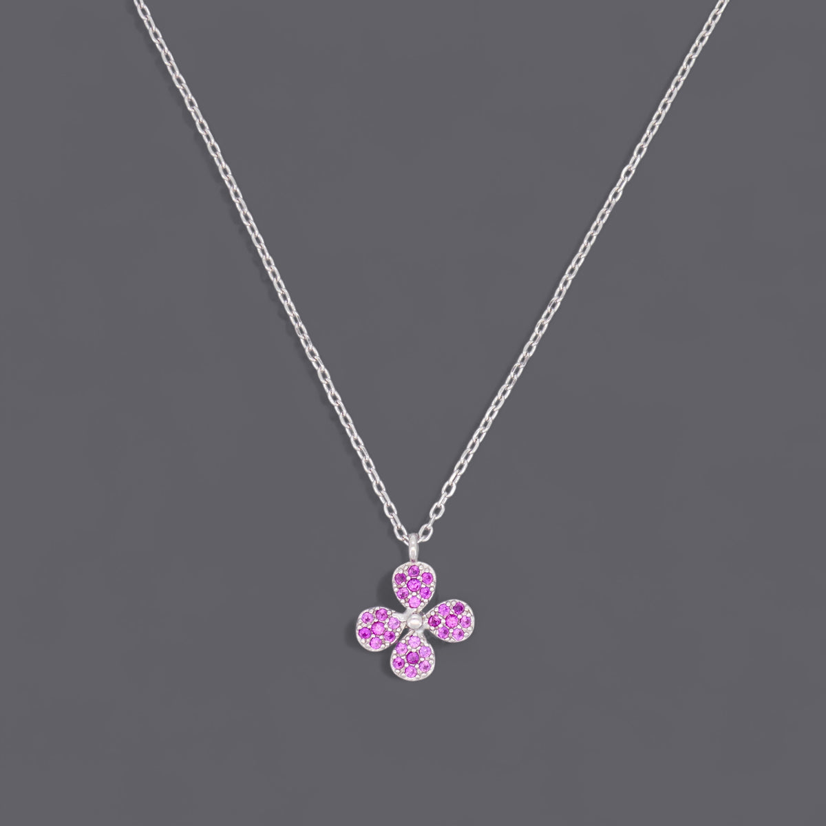 Pink Flower Necklaces