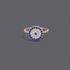 Large Evil Eye Cz Rings