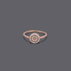 Disc Cz Band Ring