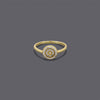 Disc Cz Band Ring