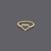 Heart Ball Band Rings