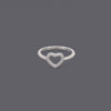 Heart Ball Band Rings