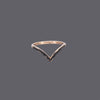 V Shape Cz Rings