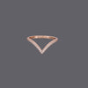 V Shape Cz Rings