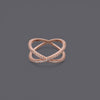 X Cross CZ Rings