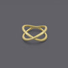 Plain X Cross Rings