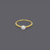 Single Pearl Ball Rings
