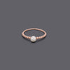 Single Pearl Ball Rings