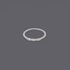 Thin Half Eternity Stacking Rings