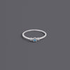 Turquoise Colour Cz Stone Rings