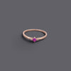 Ruby Look Cz Stone Rings