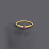 Ruby Look Cz Stone Rings