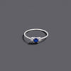 Sapphire Look Cz Stone Rings