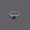 Sapphire Look Cz Stone Rings