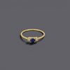 Sapphire Look Cz Stone Rings