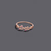 Ruby Look Cz Leaf Rings
