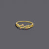 Ruby Look Cz Leaf Rings