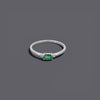 Emerald Look Trio Rings