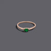Emerald Look Trio Rings