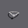 V Shaped Single Cz Ring