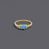 Opal Look Cz Stone Rings
