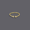 Adjustable Double Stone Rings