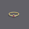 Ruby & Diamond Cz Stone Rings