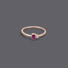 Ruby & Diamond Cz Stone Rings