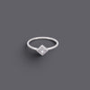 Princess Cut Solitaire Rings, 1.0ct