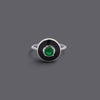 Emerald & Onyx Look Enamel Rings