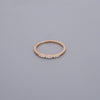 Thin Half Eternity Stacking Rings